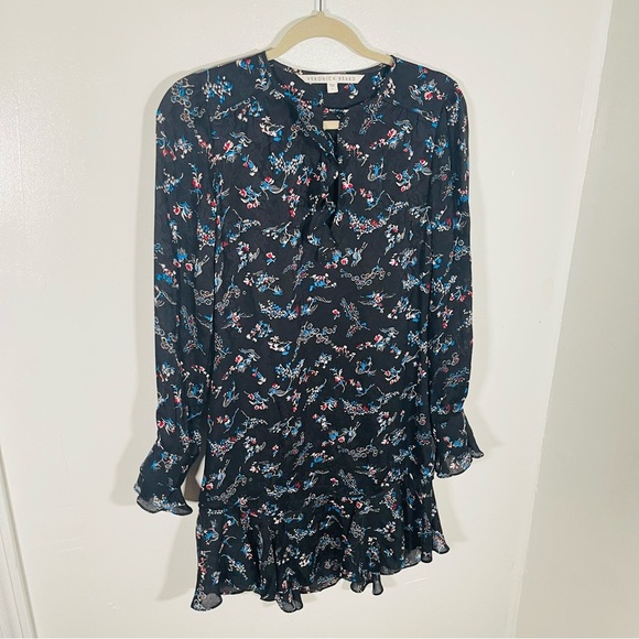 Veronica Beard Preston Floral Silk Dress Wedding Bohemian Festival Quiet Luxury - Picture 5 of 10